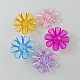 Garment Findings Transparent Acrylic Flower Sewing Shank Buttons TACR-R18-M-1