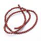 Natural Red Jasper Round Beads Strands GSR3mmC011-3