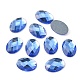 Cabuchones de vidrio electroplato GGLA-R007-04-3