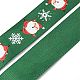 1 Rolle weihnachtlich bedrucktes Ripsband aus Polyester OCOR-YW0001-05B-3