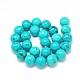 Fili di perle rotonde di magnesite naturale TURQ-E022-38B-10mm-2