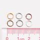 1 scatola 6 anelli di salto di ferro di colore IFIN-X0025-6mm-NF-B-3