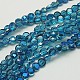 Electroplate Glass Beads Strands EGLA-D019-89-1