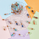 Pendenti con chip di pietre preziose miste naturali e sintetiche da 40 colori PALLOY-AB00151-5