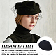 Chgcraft 6 個 6 色 eva 布ティアドロップ fascinator 帽子ベース帽子用帽子  ミックスカラー  127x100x5mm  1pc /カラー AJEW-CA0002-78-5