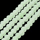 Однотонные стеклянные бусины с имитацией нефрита EGLA-A034-J4mm-MD01-2