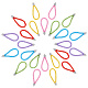 Craspire 30 pz 6 colori decorazioni pendenti in corda di paillettes in pvc FIND-CP0001-74-1