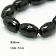 Natural Black Onyx Beads Strands G-E039-FR2-9x6mm-1