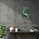ブリキ看板ポスター  垂直  家の壁の装飾のため  刺激的な言葉のある長方形  女性の模様  300x200x0.5mm AJEW-WH0157-488-6