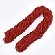 Opaque Solid Color Glass Beads Strands GLAA-S178-14B-02-3