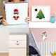 48 foglio 8 stili di carta natalizia fanno adesivi per il viso DIY-WH0467-007-7