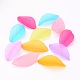 Mixed Transparent Frosted Acrylic Leaf Pendants X-FACR-R009-M-2