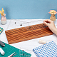NBEADS 10-Slot Wooden Quilting Ruler Stand and Template Organizer RDIS-WH0011-21C-3