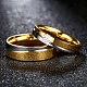 Regali di san valentino anelli per coppia in acciaio al titanio con zirconi cubici per donna RJEW-BB16392-6G-4