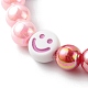Set di braccialetti elasticizzati con perline acriliche opache per bambini BJEW-JB06404-4