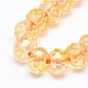 Brins de perles rondelle citrine naturelle G-N0082-F6x3mm-07A-2