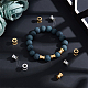 Unicraftale environ 32 pièces 2 couleurs colonne de 8mm perles européennes 304 perles en vrac en acier inoxydable perles à grand trou de 4mm perles de colonne pour bracelets à faire soi-même colliers STAS-UN0039-77-6