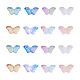 Cheriswelry 160 pz 8 colori ciondoli in vetro bicolore DIY-CW0001-23-1