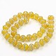 Dyed Natural Agate Grade A Rhinestone Round Bead Strands G-E250-28H-3