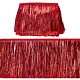 ポリエステルフリンジトリミング  タッセルトリム  装飾アクセサリー  暗赤色  150x1mm  10m /カード OCOR-WH0086-09C-1