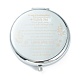 (Распродажа с дефектом: опечатка с алфавитом) Компактные зеркала для макияжа на основе из нержавеющей стали STAS-XCP0001-36-4