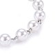 Imitacion acrilica pulseras de perlas BJEW-O168-10P-2