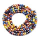 Electroplate Glass Beads Strands EGLA-S192-001A-B04-2