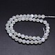 Brins de perles rondes en pierre de lune blanche naturelle G-M262-8mm-04-2