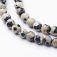 Chapelets de perles en jaspe dalmatien naturelle GSR4mmC004-2