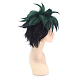 Короткие зеленые и черные аниме косплей парики OHAR-I015-04-9