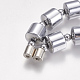 Colliers de perles en hématite synthétique sans magnétiques NJEW-K097-01A-4