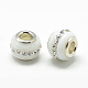 Perles européennes vernissées avec strass manuelles LAMP-T004-05A-2