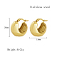 Stainless Steel Hoop Earrings for Women QX9021-11-1