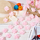 Garniture en dentelle en mousseline de polyester à fleurs 3d OCOR-WH0078-16-5