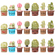 Craspire 21 pz cactus accessori per il giardino fatato ornamenti in miniatura con parole forniture da giardino fatato per vaso di fiori da giardino fatato micro paesaggio decorazione da scrivania toppers torta regalo AJEW-CP0005-41-1