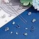 Unicraftale 120pcs 4 pointes de perles en acier inoxydable taille 304 FIND-UN0001-60-5