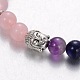 Stretch Buddhist Jewelry Multi-Color Gemstone Chakra Bracelets BJEW-JB01687-05-2