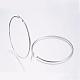 304 Stainless Steel Big Hoop Earrings EJEW-F105-13P-2