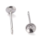 Accessoires des clous d'oreilles en 304 acier inoxydable STAS-J031-09-3