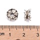 Buddhist Jewelry Findings Tibetan Style Lotus Double Sided Bead Caps X-PALLOY-O042-03-3