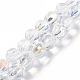 Chapelets de perles en verre transparente   GLAA-F114-02B-10-1