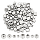 DICOSMETIC 96Pcs Stainless Steel Cube Beads 8 Styel Spacer Beads Smooth Loose Beads for Necklaces STAS-DC0005-74-1