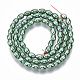 Electroplated Non-magnetic Synthetic Hematite Beads Strands G-S365-002B-3