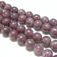 Perles naturelles de perles de lépidolite G-D135-6mm-05-1