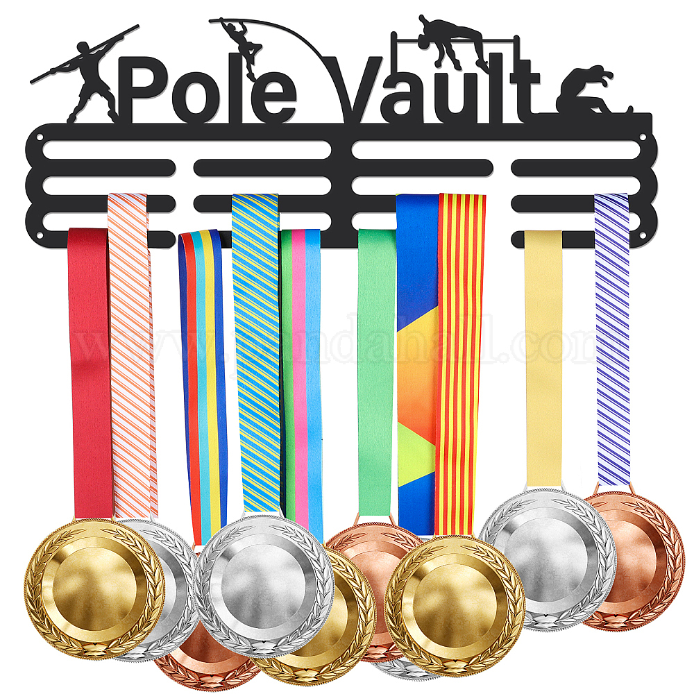 Shop SUPERDANT Pole Vault Medal Holder Sports Medals Display Black Iron