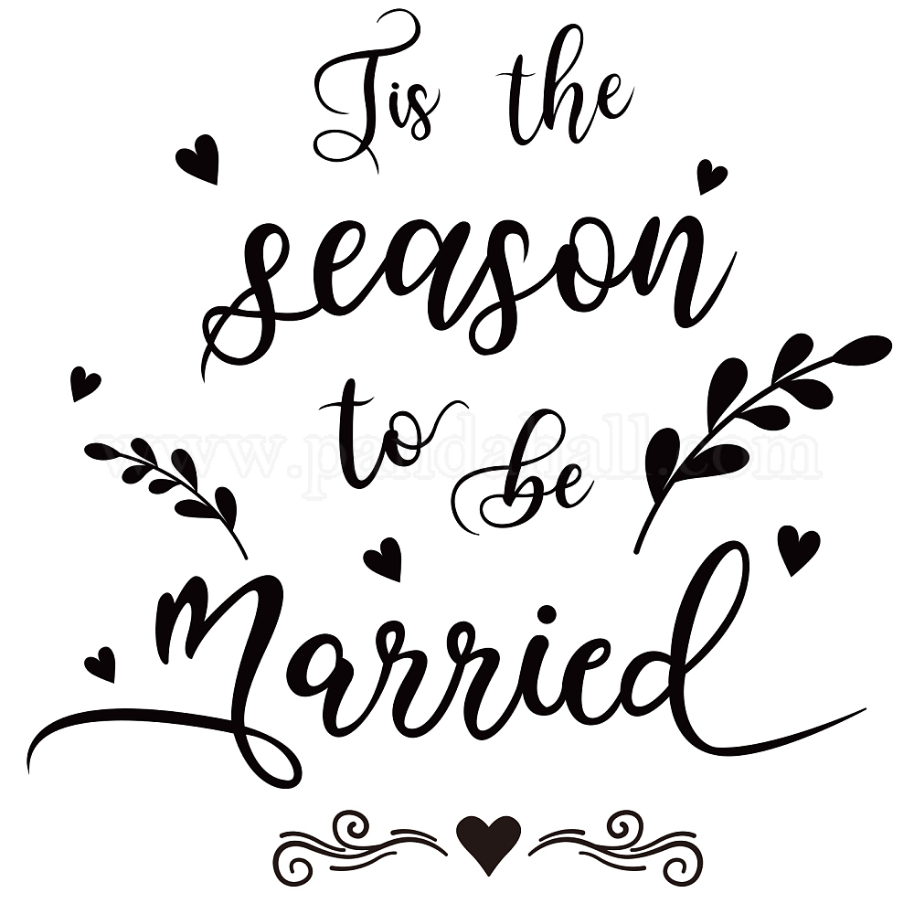 Shop SUPERDANT PVC Wall Sticker Married Wall Decal Heart Shape Leaves