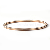 Alambre francés de hierro, alambre trenzado, para la fabricación de joyas de pulsera, la luz de oro, 7-1/4 pulgada ~ 7-3/8 pulgadas (18.3~18.6 cm), 3mm