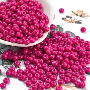 Стеклянные бусины с имитацией нефрита SEED-Z001-A-B04