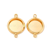Латуни разъем кабошон сеттинги KK-F898-21A-G