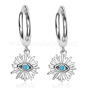 Серьги-каффы из серебра [925] пробы сглаза NB7030-2